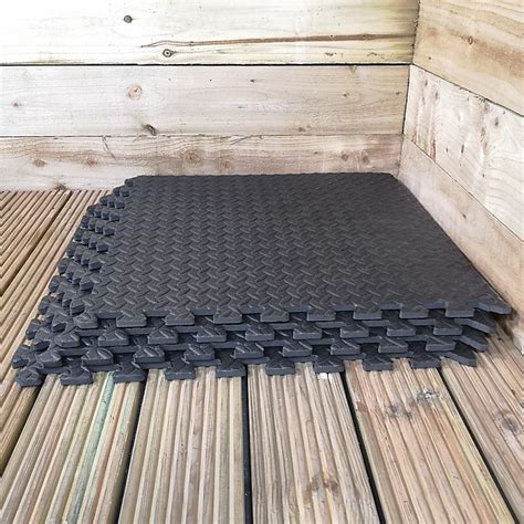 12 Piece EVA Foam Floor Protective Floor Mats 60x60cm Each For Gyms ...