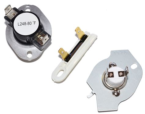 LEQ8611LW1 Whirlpool Dryer Thermal Fuse And Thermostat Kit - ePartsFast.com