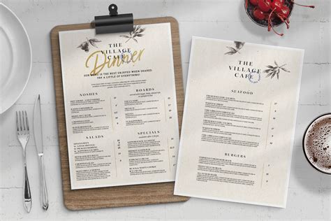 Classy Restaurant Menu Template [PSD] - BrandPacks