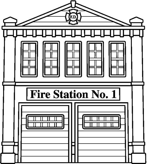 fire station clipart black and white 20 free Cliparts | Download images ...