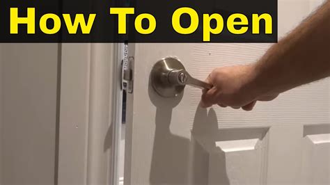 How to Open a Locked Bathroom Door?