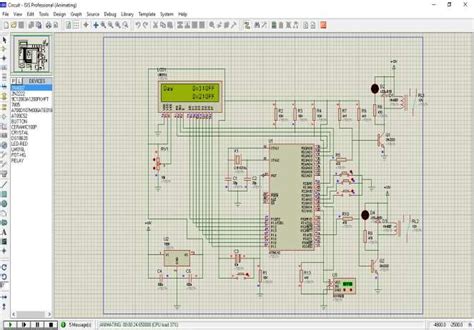 2: Screenshot of circuit simulation in Proteus ISIS | Download ...