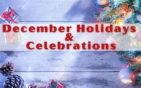 December Holidays, Celebrations & Observances - Eden Florist - South Florida Flowers for Any ...