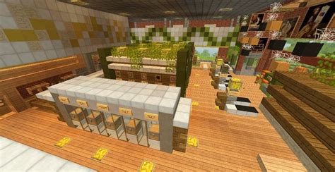 Interior design for a grocery store. | Minecraft, Cool minecraft houses ...