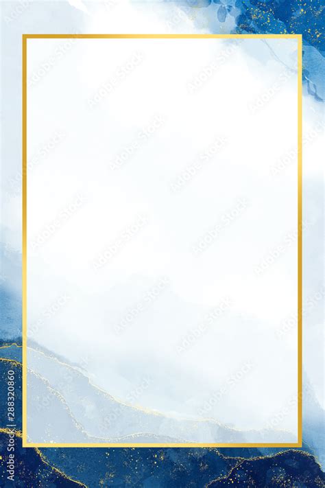 blue and gold watercolor background Stock Illustration | Adobe Stock
