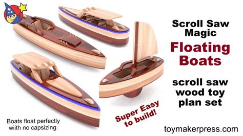 Wood Toy Plans - Scroll Saw Magic Speed Boats - YouTube