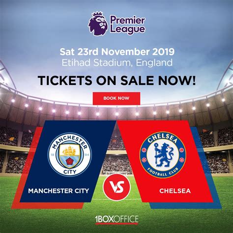 Manchester City vs Chelsea Tickets | Manchester city, Manchester, City