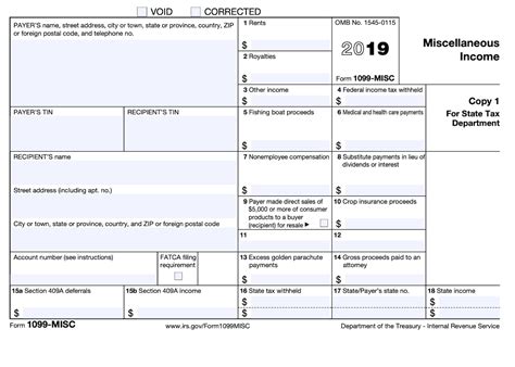 Form 1099 Misc Printable - Printable Forms Free Online