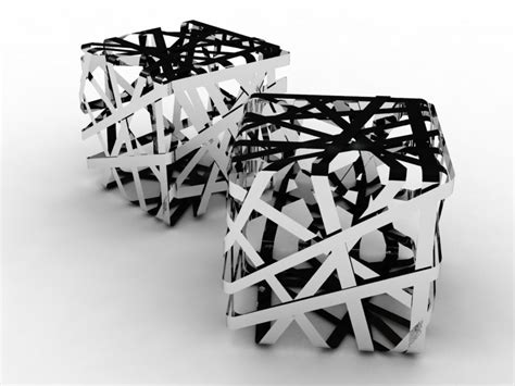 ribbon stool | designboom.com