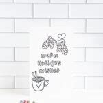 25 Free Printable Christmas Cards to Color for Kids