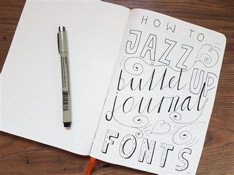 Bullet Journal Fonts [The Best Free Hand Lettering Worksheets Included]