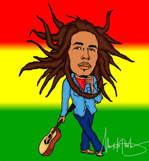 Bob Marley Cartoon Drawing at GetDrawings | Free download