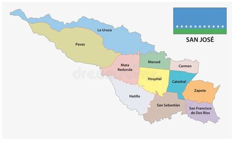 Printable Map Of San Jose Costa Rica