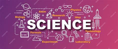 Banner de vector de ciencia | Vector Premium