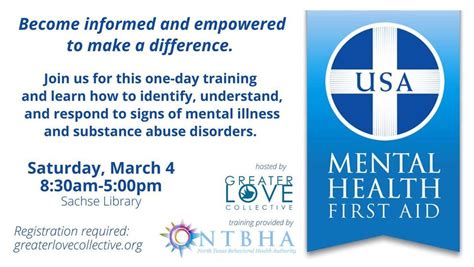 GLC Mental Health First Aid Training, Sachse Public Library, Rockwall ...