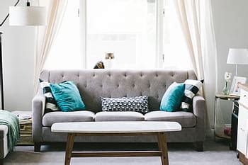white, fabric sofa furniture, set, glass window, taken, lighted, room, homes for sale hoboken nj ...