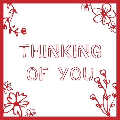 Thinking Of You Coloring Cards - 10 Free PDF Printables | Printablee