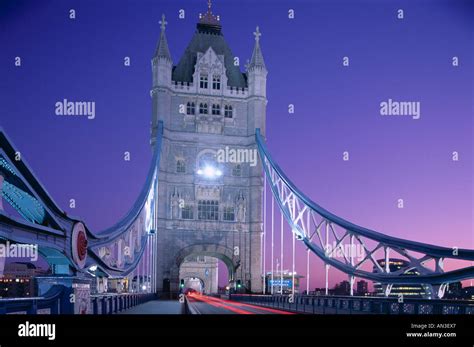 Tower Bridge / Night View, London, England Stock Photo - Alamy