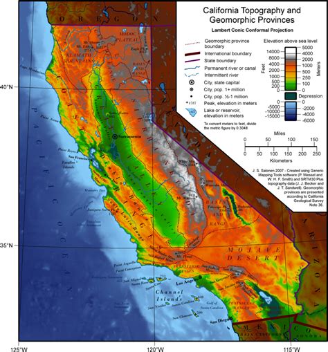 Topo Map Of California - Printable Maps