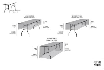 Fitfab: 8 Ft Banquet Table Dimensions