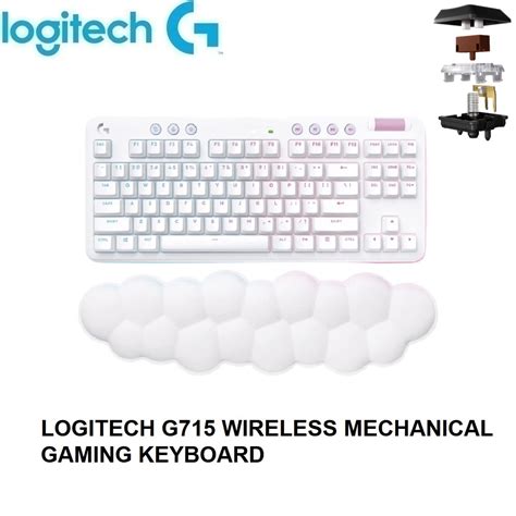 LOGITECH G715 WIRELESS MECHANICAL GAMING KEYBOARD WITH LIGHTSYNC RGB ...