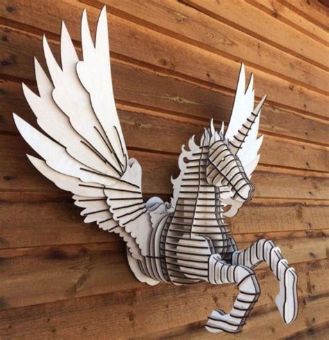 Pegasus. Laser Cut File Svg, Dxf, Laser Cut Wood Cnc Router Files, Cnc Router, Files for Cnc ...