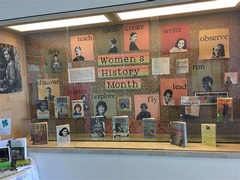 Library display Womens history month | Womens history month, Women in history, Library displays