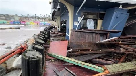 California Level 5 storm: Capitola Wharf severely damaged by large waves, high tide; Santa Cruz ...