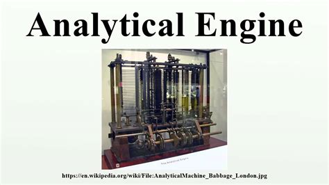 Analytical Engine - YouTube