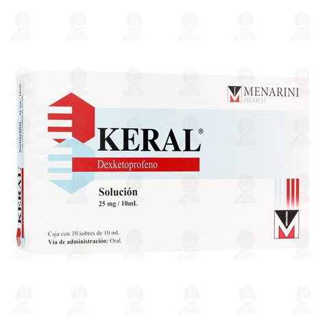 Keral 25mg/10ml Solución, 10 Sobres de 10 ml c/u.