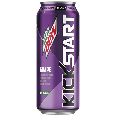 Mountain Dew Kickstart Grape Energizing Juice 16 oz Thailand | Ubuy