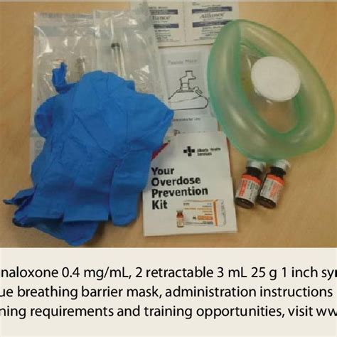 contents of a take Home Naloxone kit | Download Scientific Diagram