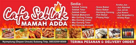 spanduk warung bakso / spanduk mie ayam / spanduk warung makan / spanduk rumah makan / spanduk ...