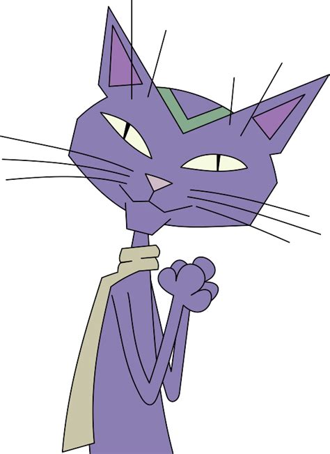 Purple cartoon cat | Public domain vectors