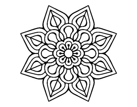 12+ Simple Flower Mandala Coloring Pages