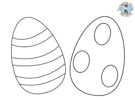 Easter Egg Coloring Page - Free Printables - Treasure hunt 4 Kids