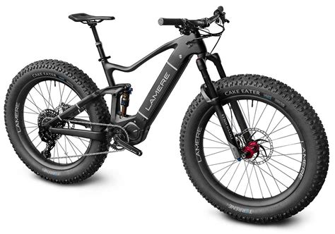 The LaMere eSummit is a full carbon, full suspension Fat e-Bike that morphs into true e-MTB for ...