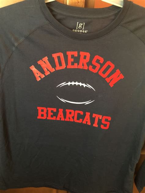 Sports football Anderson shirt | Sport football, Shirts, Bearcats