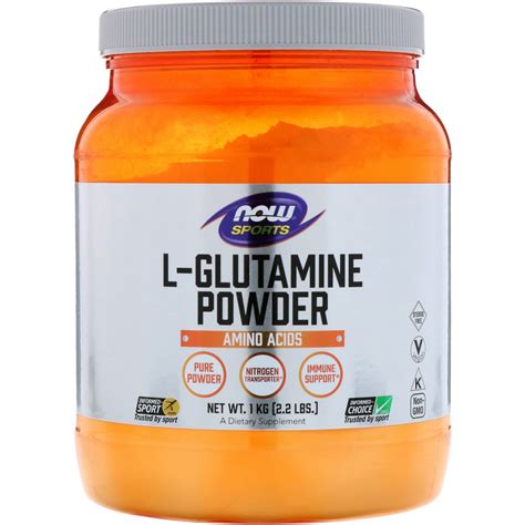 Now Foods, Sports, L-Glutamine Powder, 2.2 lbs (1 kg) - iHerb