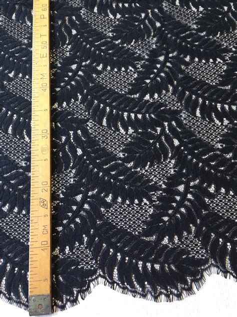 Black lace fabric - Guipure lace - lace fabric from Imperiallace.com