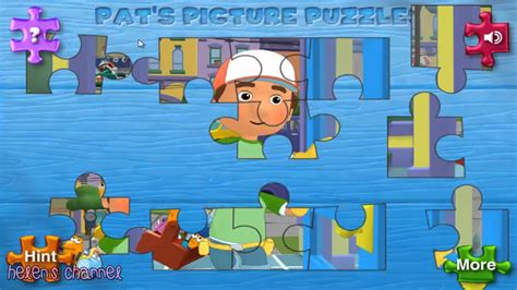 HANDY MANNY - Pat's Picture Puzzles | Disney | COMPLETE (game for kids) - YouTube