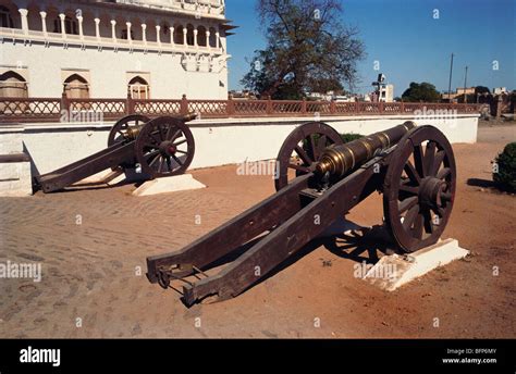 Cannons ; Kotah fort ; Kotah Garh ; City Palace ; Kota Fort Kota ; Rajasthan ; India ; asia ...