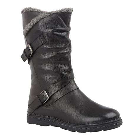 Buy the Lotus ladies’ Jolanda mid-calf boot in black online