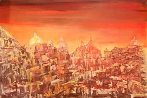 Laura D'Andrea - Eclypse on Rome - Original Oil on Canvas by Laura D'Andrea - 2018 For Sale at ...