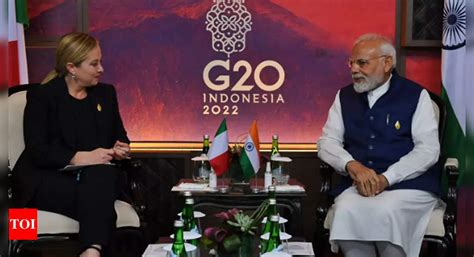 Bali: PM Modi meets Italian premier Meloni at G20 Summit in Bali ...