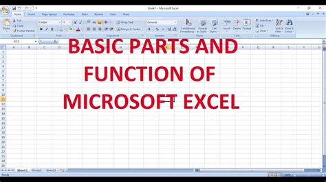 Basic Parts and Function of Microsoft Excel - YouTube