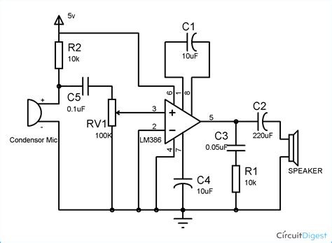 Schematic Diagrams Bh351 Amplifier Lm386 Audio Amplifier Cir