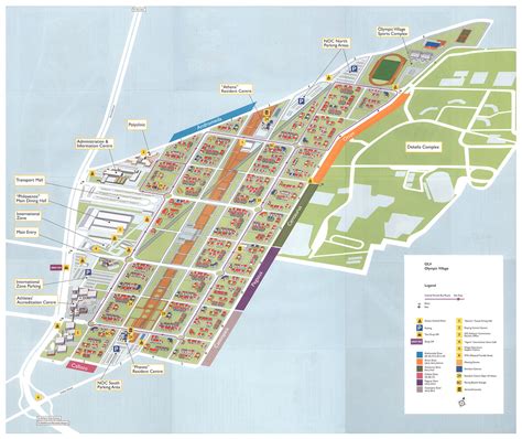 The Olympic Village illustrated 3D map :: Behance