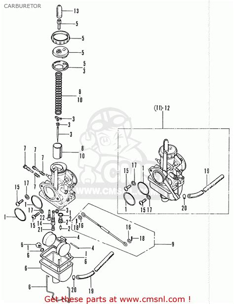 Honda CB200 GENERAL EXPORT CARBURETOR - buy CARBURETOR spares online