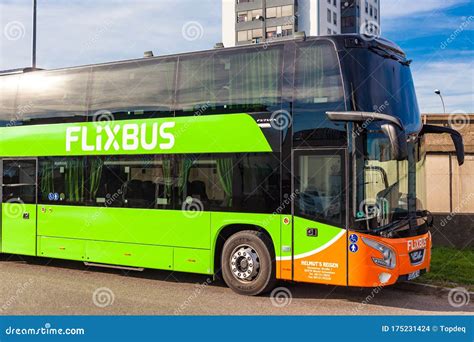 Logo Of Flixbus On Bus Stop. Flixbus Is A Brand Which Offers Intercity Bus Service All Over ...